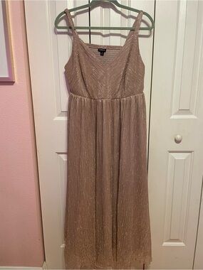 torrid Rose Gold Shimmer Maxi Dress